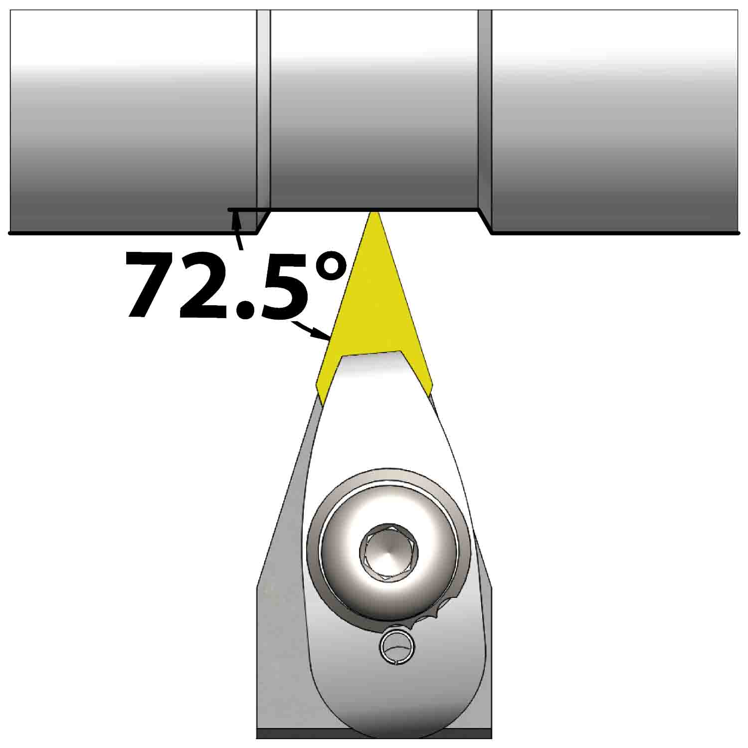 External turning<br />Top clamping<br />DVVN N