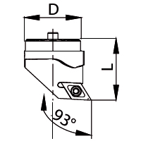 Wechselschneidkopf 93°<br>SDUC R/L