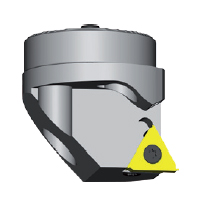 Exchangeable cutting head for<br>Internal thread